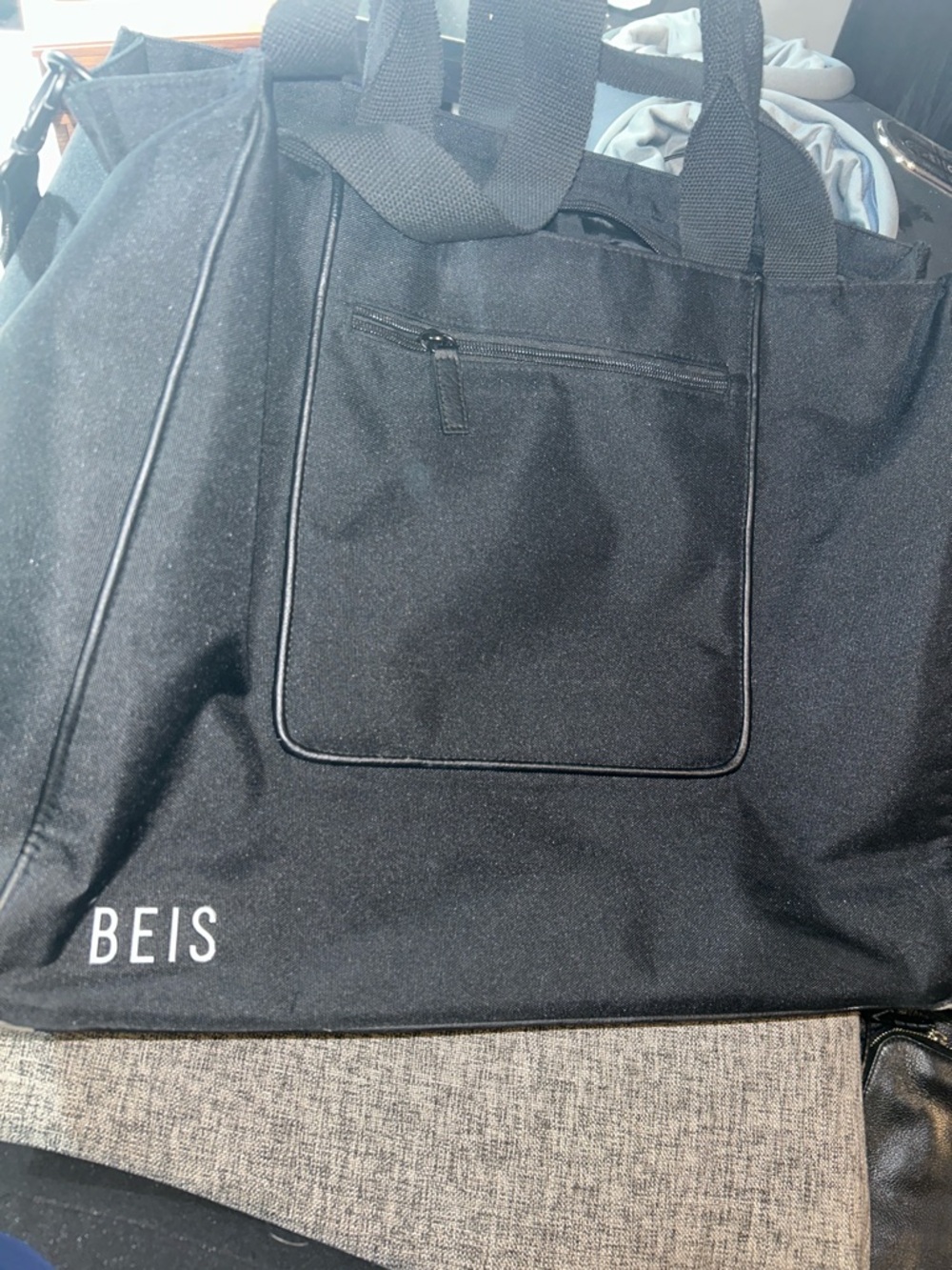 BEIS Black The East/West Water Repellent Tote